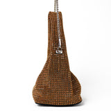 Paris Rhinestone Handbag In Gold