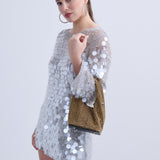 Paris Rhinestone Handbag In Gold