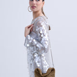 Paris Rhinestone Handbag In Gold
