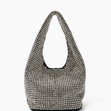 Paris Rhinestone Handbag In Silver