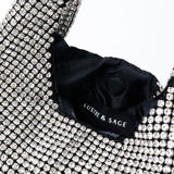 Paris Rhinestone Handbag In Silver