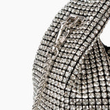 Paris Rhinestone Handbag In Silver