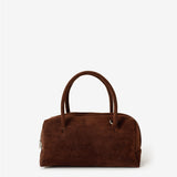 Tory Suede Crossbody Bag In Brown