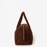 Tory Suede Crossbody Bag In Brown
