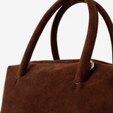 Tory Suede Crossbody Bag In Brown