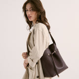 Leonie Belt Bucket Bag in Brown