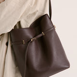 Leonie Belt Bucket Bag in Brown