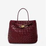 Chantel Woven Multiway Handbag in Burgundy