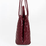 Chantel Burgundy Woven Multiway Handbag