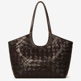The Everyday Woven Brown Tote Bag