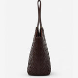 The Everyday Woven Brown Tote Bag