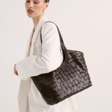 The Everyday Woven Brown Tote Bag