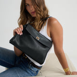 The Isabeau Black Classic Shoulder Bag