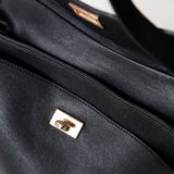 The Isabeau Black Classic Shoulder Bag