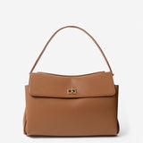 The Isabeau Tan Classic Shoulder Bag