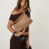 The Isabeau Tan Classic Shoulder Bag