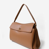 The Isabeau Tan Classic Shoulder Bag