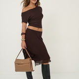 The Isabeau Tan Classic Shoulder Bag