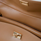 The Isabeau Tan Classic Shoulder Bag