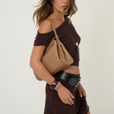 The Isabeau Tan Classic Shoulder Bag