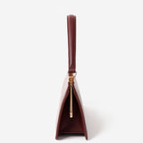 Solene Burgandy Top Handle Handbag