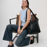 Gwen Bucket Bag in Black