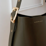 Gwen Bucket Bag in Olive