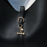 Carmella Slouchy Shoulder Bag in Black