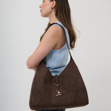 Carmella Slouchy Shoulder Bag in Brown