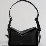 Jesselle Curve Shoulder Bag in Black