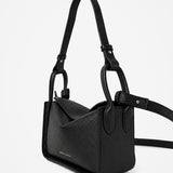Jesselle Curve Shoulder Bag in Black