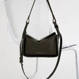 Jesselle Curve Shoulder Bag in Olive