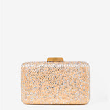 Enna Crystal Satin Clutch