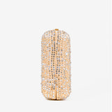 Enna Crystal Satin Clutch
