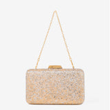 Enna Crystal Satin Clutch