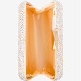 Enna Crystal Satin Clutch