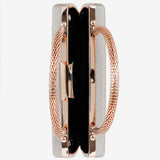 Nuvia Duo Top Handle Clutch Bag in Gold