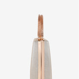 Nuvia Duo Top Handle Clutch Bag in Gold