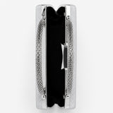 Nuvia Duo Top Handle Clutch Bag in Silver