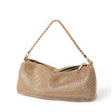 Veneto Crystal Wristlet Bag in Gold