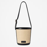 Maeva Mini Bucket Bag in Beige
