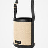 Maeva Mini Bucket Bag in Beige