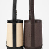 Maeva Mini Bucket Bag in Brown