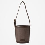 Maeva Mini Bucket Bag in Brown