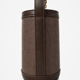 Maeva Mini Bucket Bag in Brown