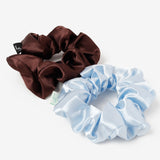 Dulcet Satin Scrunchies in Frost - 2 Pack