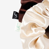Dulcet Satin Scrunchies in Macchiato - 2 Pack