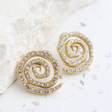 L&S Basic Swirl Gold Plated Earrings