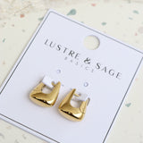 L&S Capri Everyday Hoop Earrings in Gold