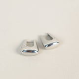 L&S Capri Everyday Hoop Earrings in Silver